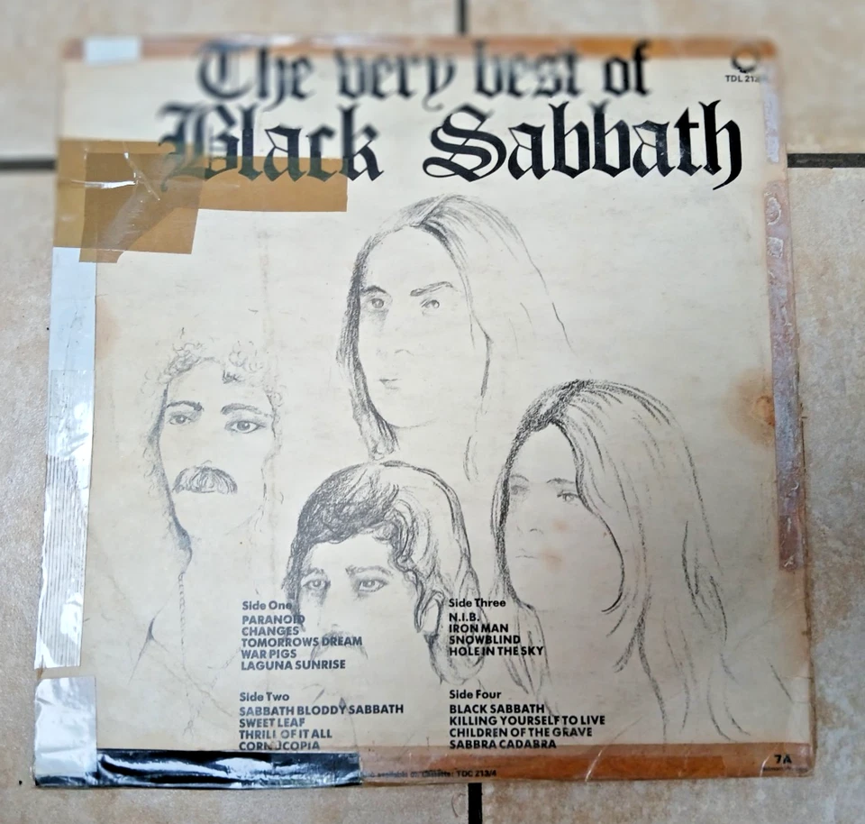 Black Sabbath RARE Zimbabwe Press Best 2 LP Plum Maiden Ozzy Priest Led AC/DC - Image 2 of 4