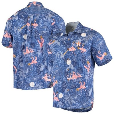 Men s Houston Astros Tommy Bahama Flamingo King Button-Up Shirt | Size XXL