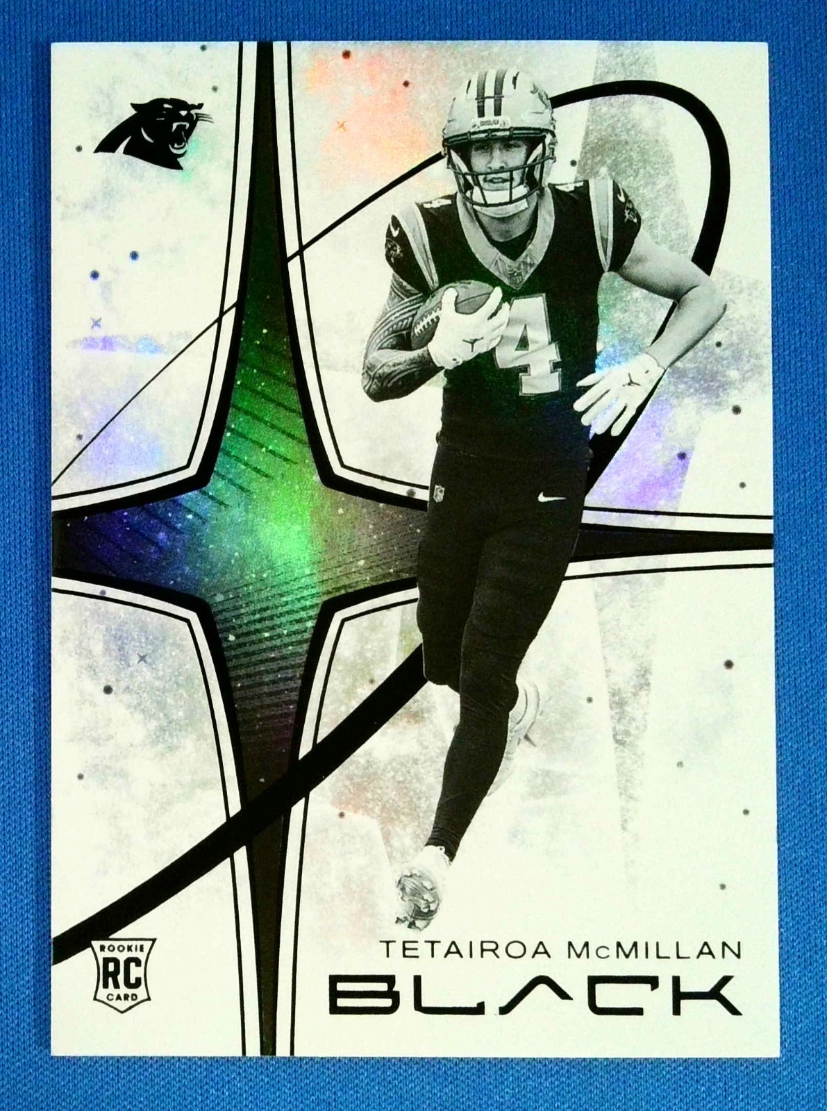 Tetairoa McMillan RC White Night SSP Panthers 2025 Panini Black #20 Case Hit