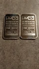 (2) Johnson Matthey Silver Bar's Consecutive Numbers-A5565696-A556597