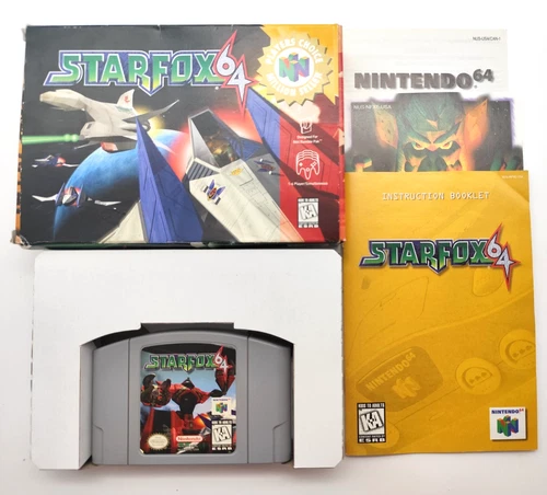 Star Fox 64 (Nintendo 64 N64, 1997) COMPLETE CIB Authentic Tested Cleaned Saves!