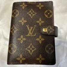 Louis Vuitton Agenda PM Monogram Canvas 6-Ring Binder Card Slots Brown