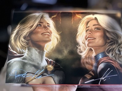  SUPERGIRL #3 PARRILLO & COHEN 616 SDCC Horizontal FOIL LTD 1000 DUAL SIGNED  