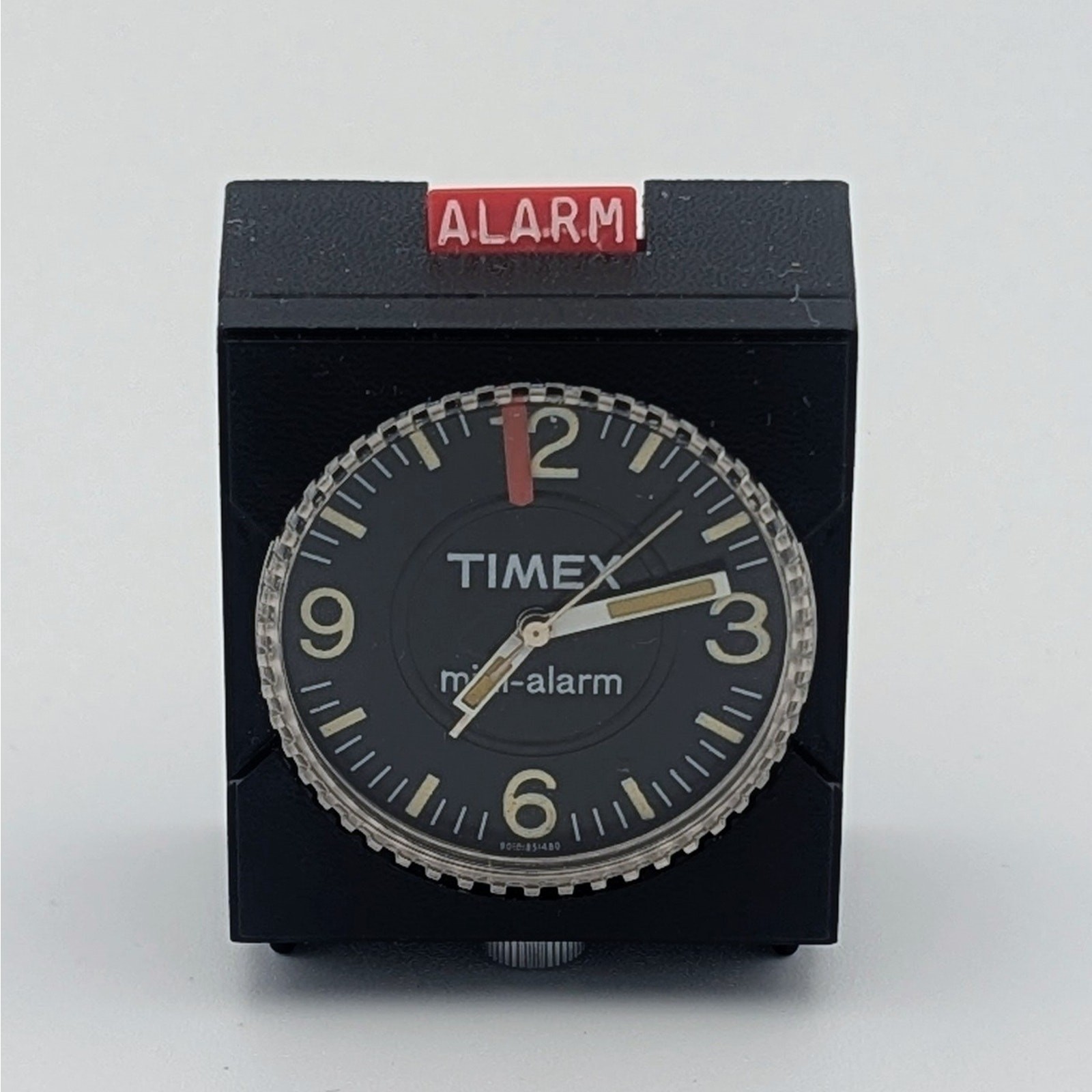 Vintage Timex Mini Travel Alarm Clock with Original Case – Non Working