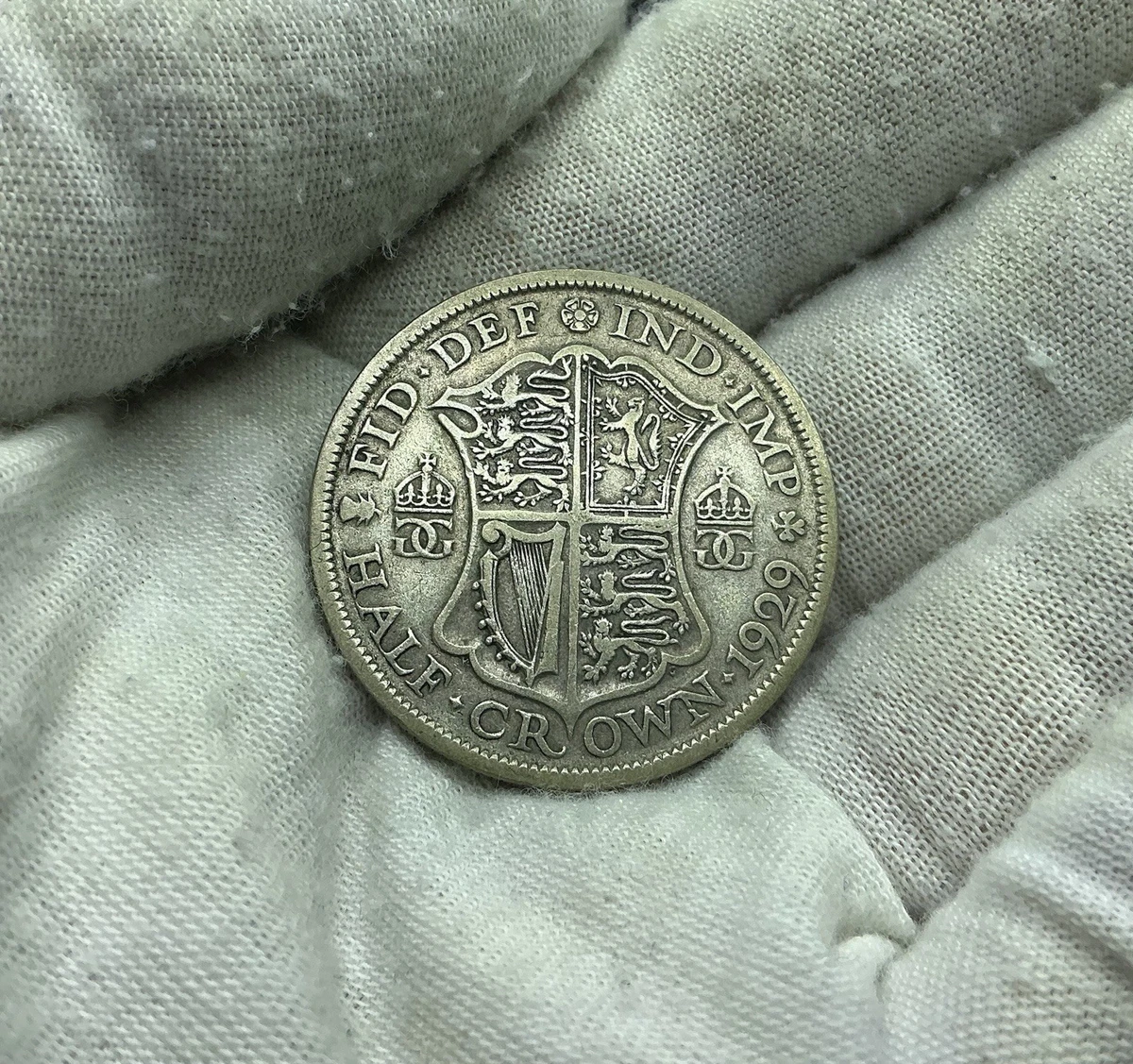 1929 年英国半克朗硬币| eBay