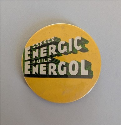 WERBESPIEGEL aus Höflichkeitstasche Benzin ENERGIC Öl ENERGOL (1935)