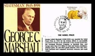 NOBEL PRIZE 100TH ANNIVERSARY SWEDEN FDC GEORGE C MARSHALL COVER