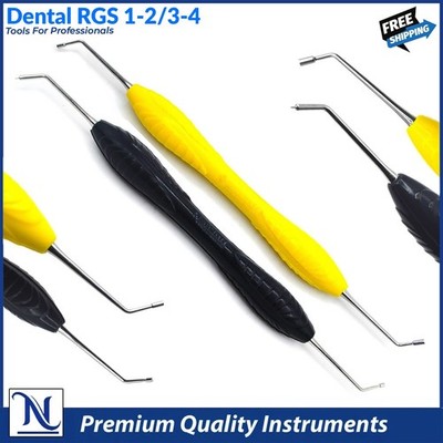 Dental Instrument RGS 1-2 / 3-4 Silicone Handle Depth Dimensions for Restoration