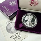 1989-S Proof American .999 Silver Eagle - Coin & Capsule Box #89