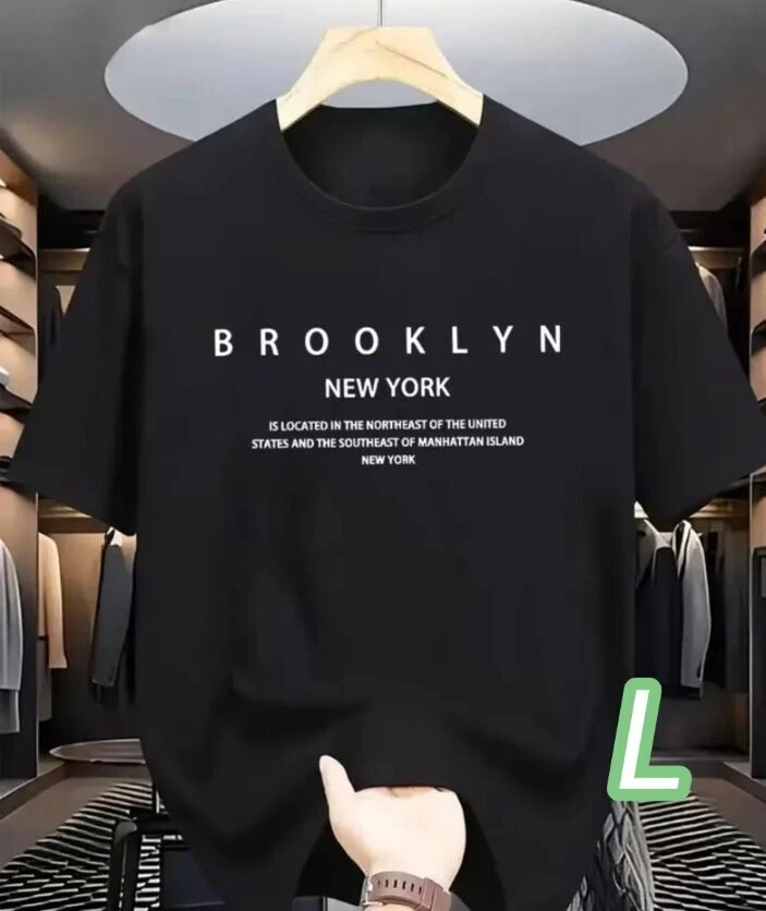 Dry T Black L Size Brooklyn Quick Dry Breathable Material Size Simple Adult T Sh