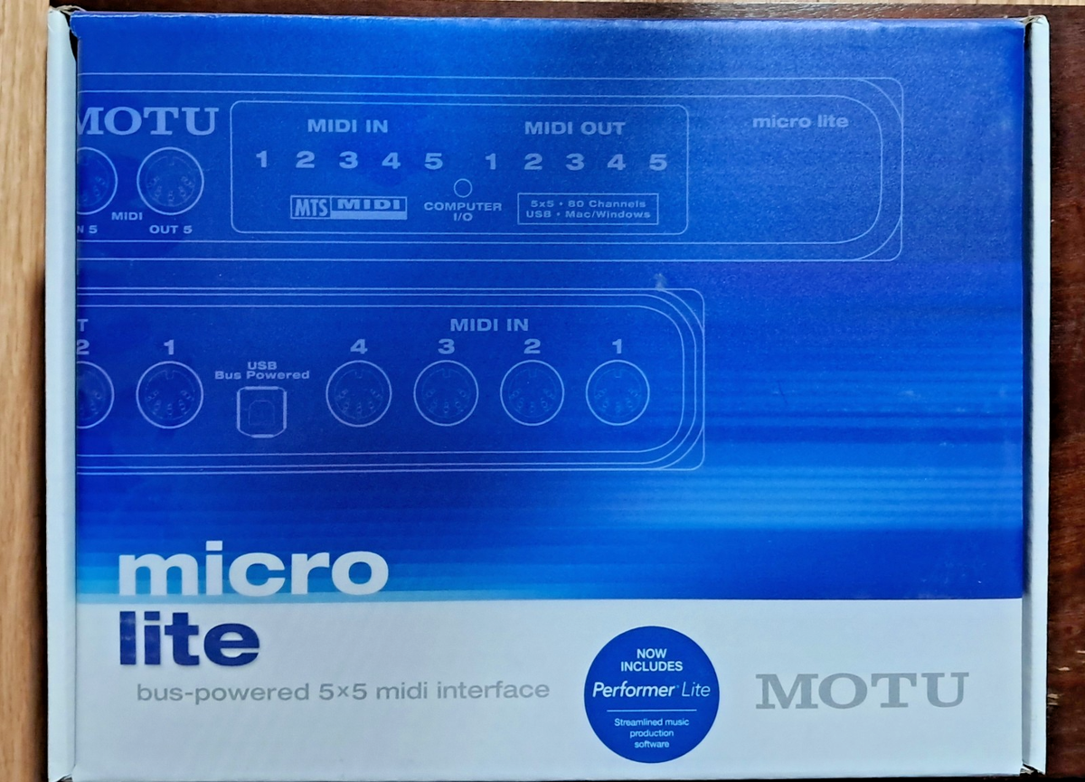 MOTU micro lite 5x5 USB Bus-Powered MIDI Interface MicroLite