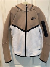 Nike Boys Two-Tone Performance Fleece Jacket - Taupe White