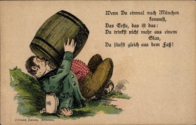 Litho Once You Come to Munich, Don't Drink Anymore... - 4653958