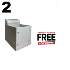 2 CheckOutStore White Stamp & Die Craft Storage Pocket Box Large **1-3 DAYS