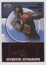 2015 Sage Auto Aspire Auto Red 12/20 Paul Richardson #15 Auto 0af
