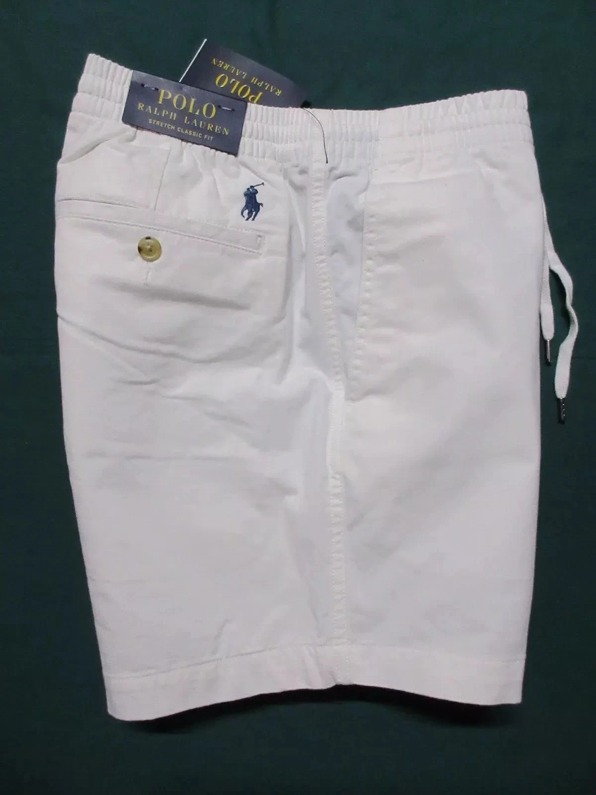POLO RALPH LAUREN Men's White Stretch Twill Prepster Chino Shorts 710907661004
Opens in a new window