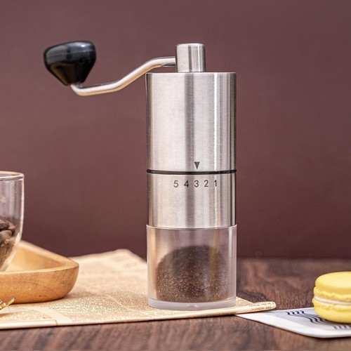 Manual Coffee Grinder with Hand Crank Travel Coffee Bean Stainless Steel Grin... - Picture 7 of 9