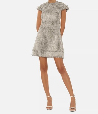 Likely Women's Beige Francis Tweed Dress Size 6
