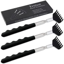 Yexixsr 3 Pack Back Scratcher Extendable Metal Portable Back Scratcher