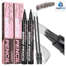 3D Microblading Eyebrow Pen Eyebrow Pencil, Waterproof Smudge-Proof Natural...