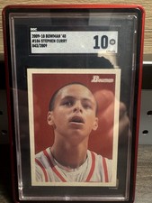 2009 Bowman ‘48 Stephen Curry Rookie Card 843/2009 SGC 10 ? #106 WARRIORS. rookie card picture