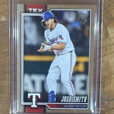 Topps 2026 Series One Serial Numbered Josh Smith #169 Texas Rangers