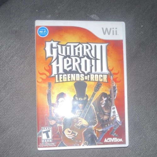 Guitar Hero III: Legends of Rock Nintendo Wii Manual Included - COMPLETE