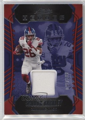 2023 Panini Absolute Heroes Memorabilia /199 Saquon Barkley #AH-21 s5j