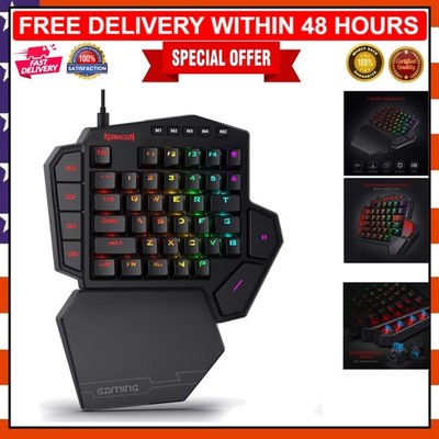K585 DITI Professional Gaming Keyboard - One-Handed, RGB & Ergonomic Wrist Rest