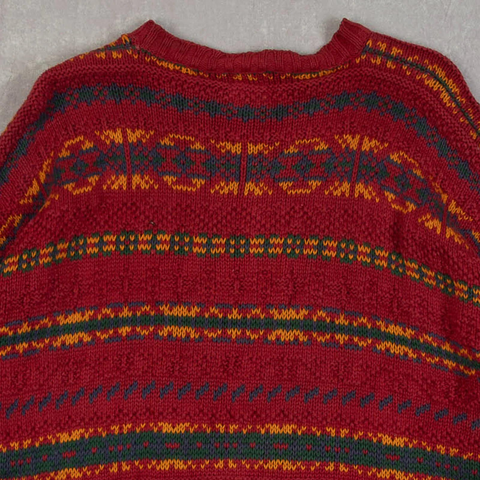 Gap Vintage 90s Patterned Patterned Knitted Jumpe… - image 4