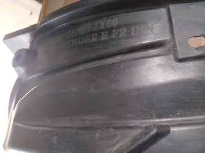 Front Passenger Side Fender Liner For 2004-2005 Honda Part # 74101