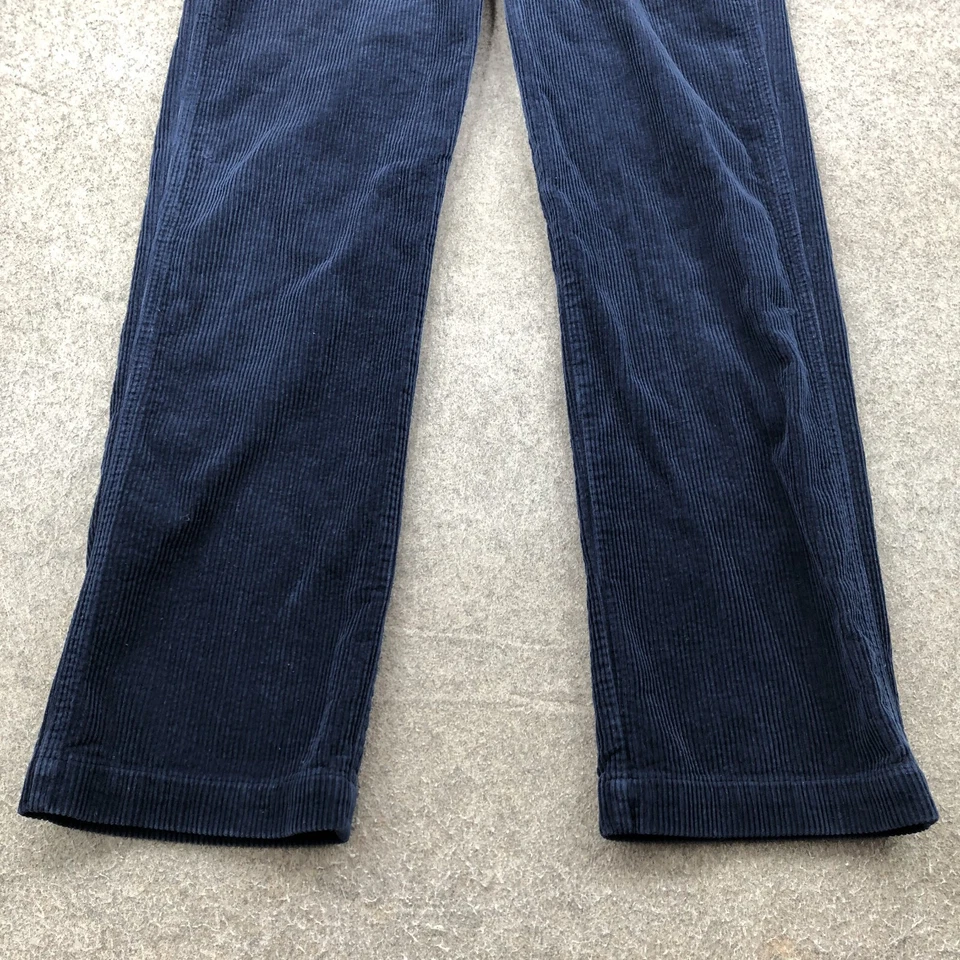 Pantalones Polo Ralph Lauren Niños 18 Azul Frente Plano Pana Algodón Recto Foto 2 de 4