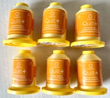 Lots 6 COATS AND CLARK QUILT + Piecing & Quilting 600yrd. Pineapple 100% Cotton