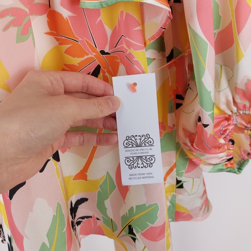 Never Fully Dressed Size Large 14 Floral Ruffle Tassel Palm Mini Jan Dress BNWT - Picture 9 of 12