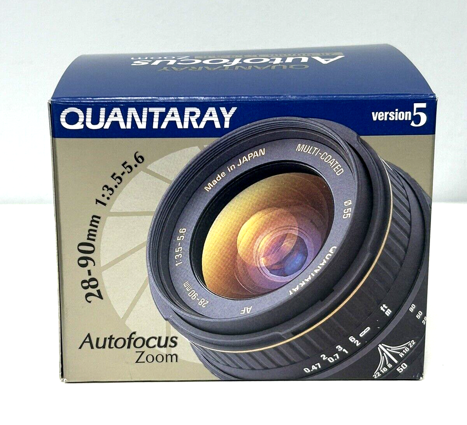 Nikon N65 35mm Camera QUANTARAY JAPAN LENS 2890 Original Box, Film