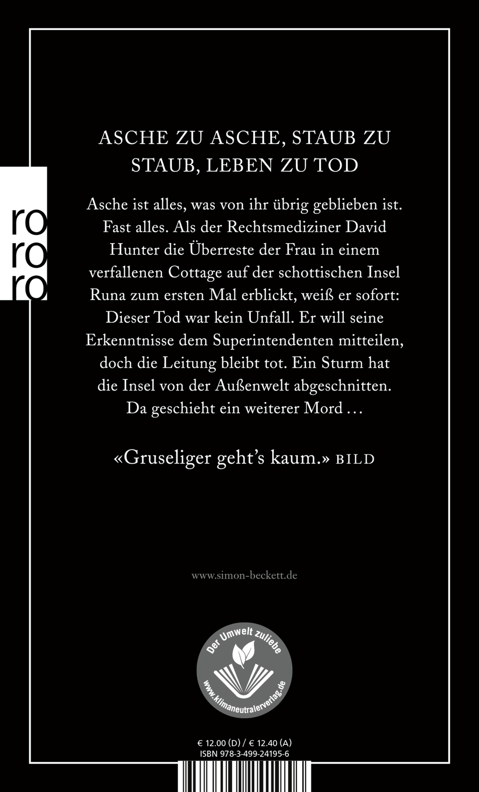 Thumbnail - Andree Hesse; Simon Beckett / Kalte Asche