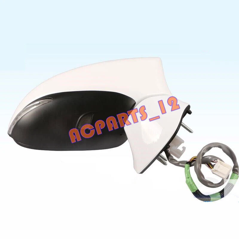 🔥 Conjunto de espejos retrovisores laterales derechos blanco perla (11 pines) para Lexus ES300h 13-18 Foto 4 de 4