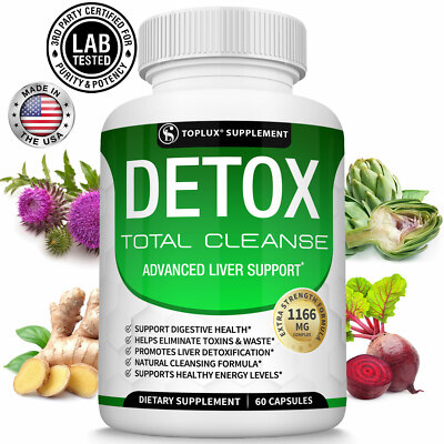 Liver Cleanse Detox Colon & Repair Formula +22 Herbs Support 5 Days Fast-Acting