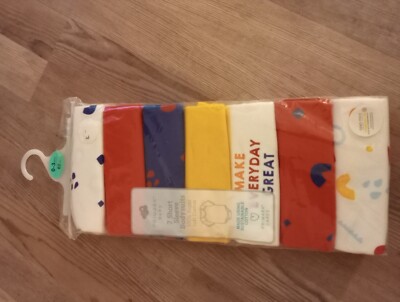 Süße 7x Bodys Kurzarm Body Gr. 6 Neu Baby v. Primark Baby Super Soft Cotton Top
