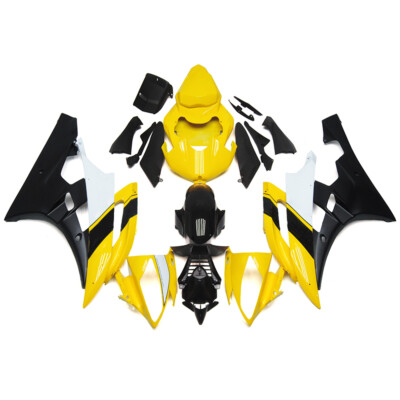 Fairing Kit For 2006 2007 Yamaha YZF R6 06 07 ABS Plastic Yellow Black Bodywork