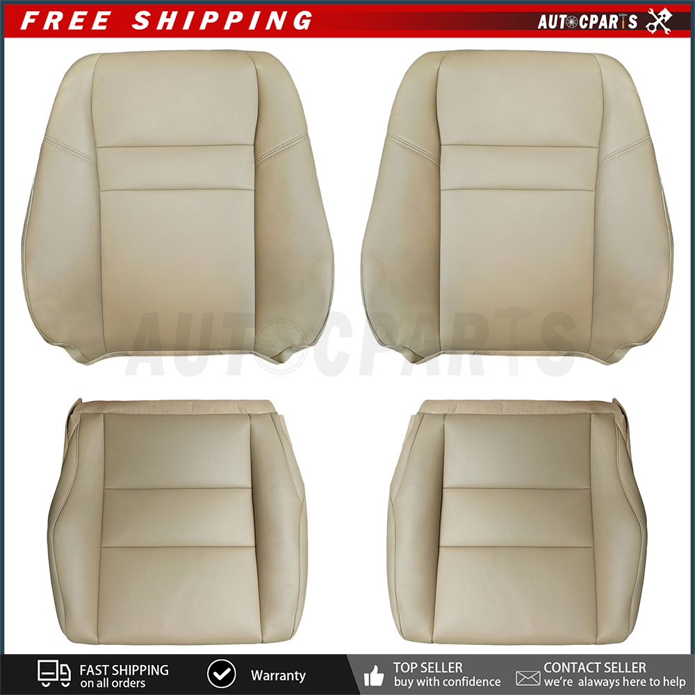 For 2007 2008 2009 2010 2011 Honda CRV CR-V Front Leather Seat Cover Beige  Tan