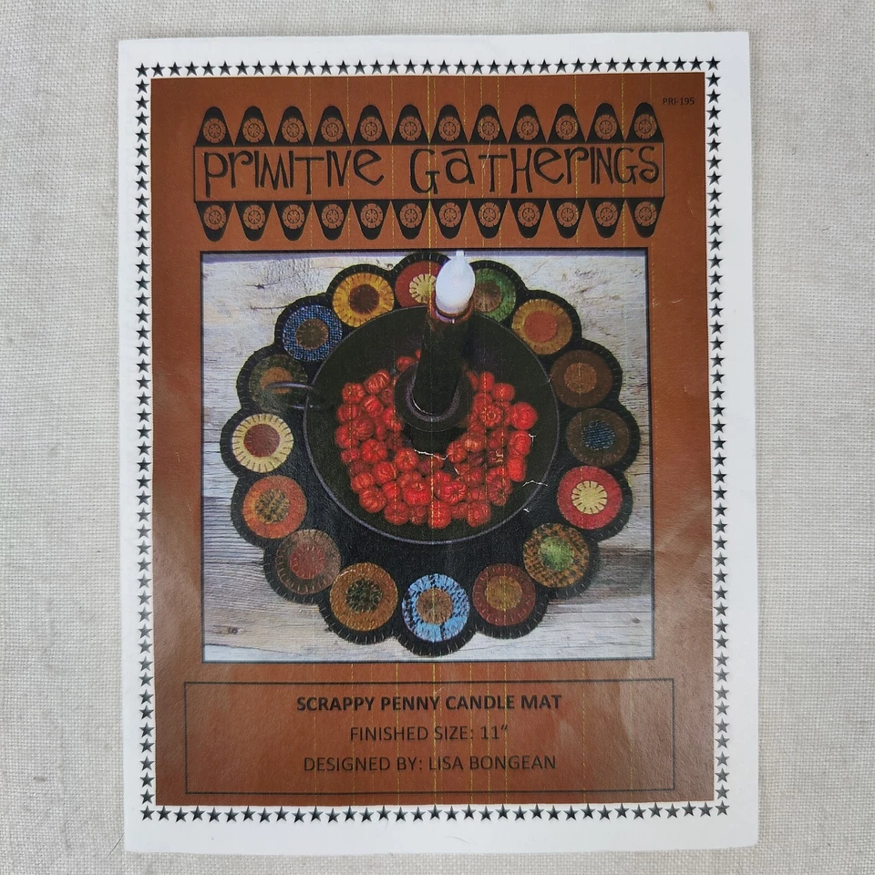 Christmas Candle Mat template pattern Art Holiday Seasonal 11" Creative Project - Image 3 of 4