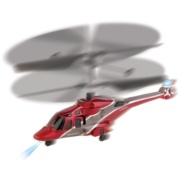 NIB Stealth Flyer II Micro Wireless Helicopter, Remote Controller Red