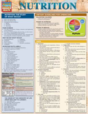 Nutrition (Quick Study: Health) - Pamphlet By BarCharts, Inc. - VERY GOOD