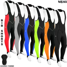 Dimex Mens Cycling Bib Tights Long Compression Pants Padded MTB Road Bike Lycra 