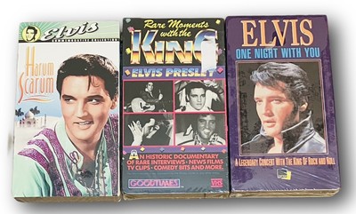 ELVIS PRESLEY Sealed VHS Tape Lot of 3 Harum Scrum/1 Night/Rare Moments w/ King