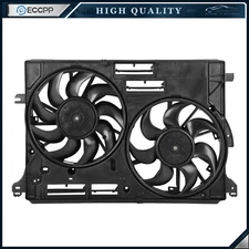 Radiator Condenser Cooling Fan Assembly For 2017 2018 2019 Ford Fusion