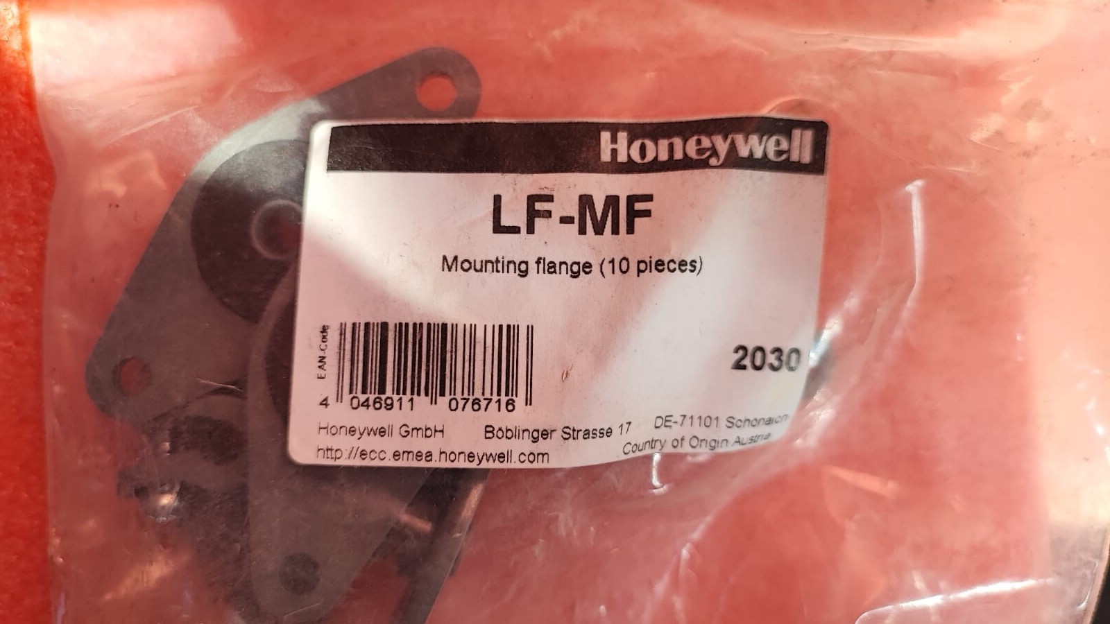 Honeywell LF-MF bride de fixation étanche pour sonde de conduit