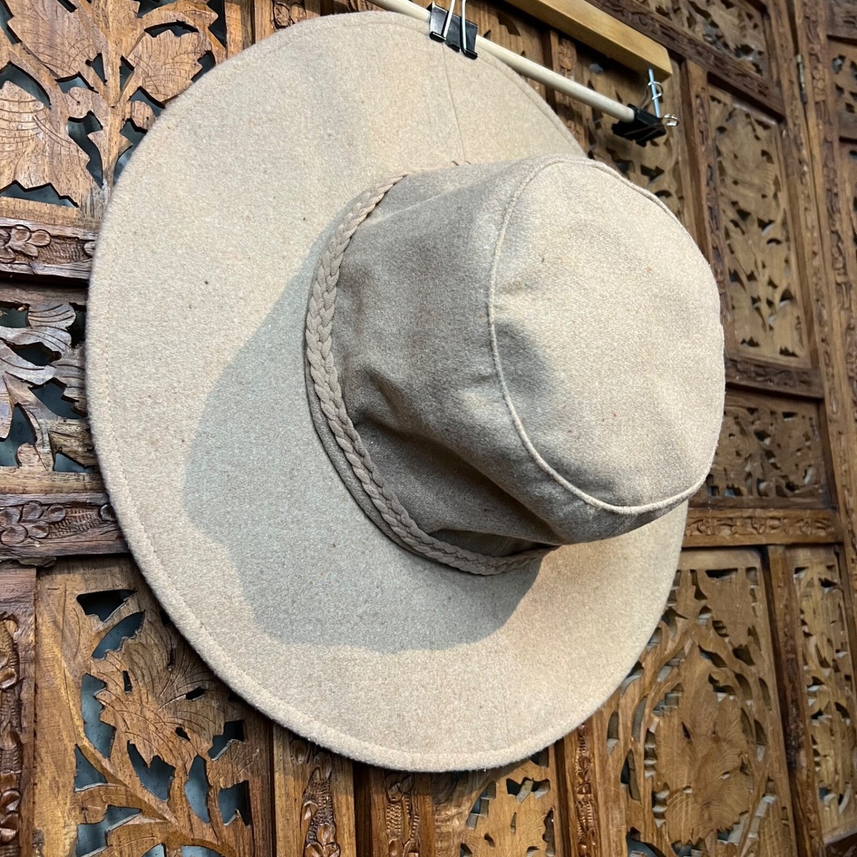 NWT ASN Tweed Wool Blend Wide Brim Hat | eBay display picture 3
