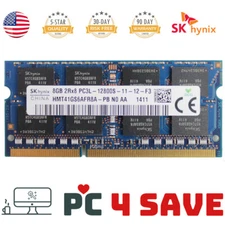 SK Hynix 8GB DDR3L 1600 MHz 2RX8 PC3L-12800S 1.35V 204 Pin SODIMM Laptop Memory